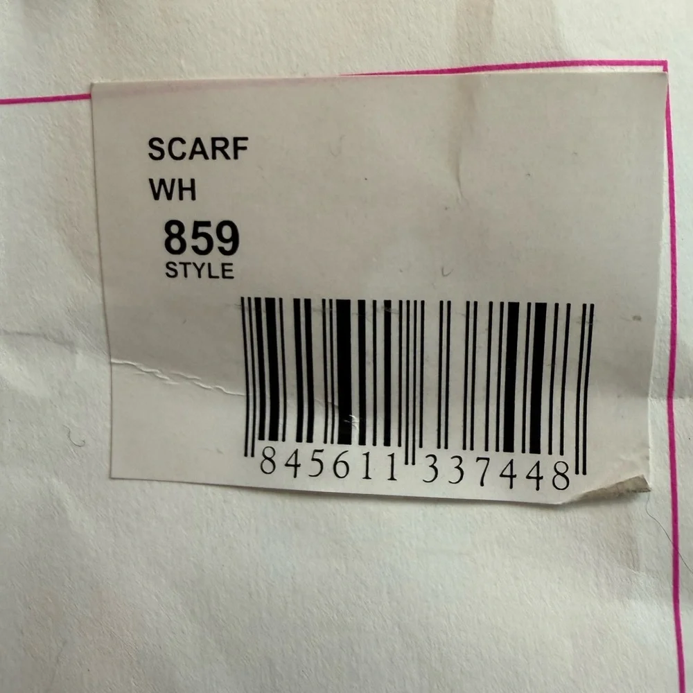 CAbi White Linen scarf